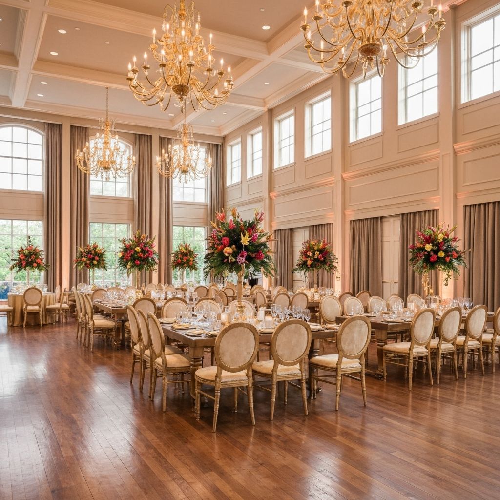 Elegant venue decoration